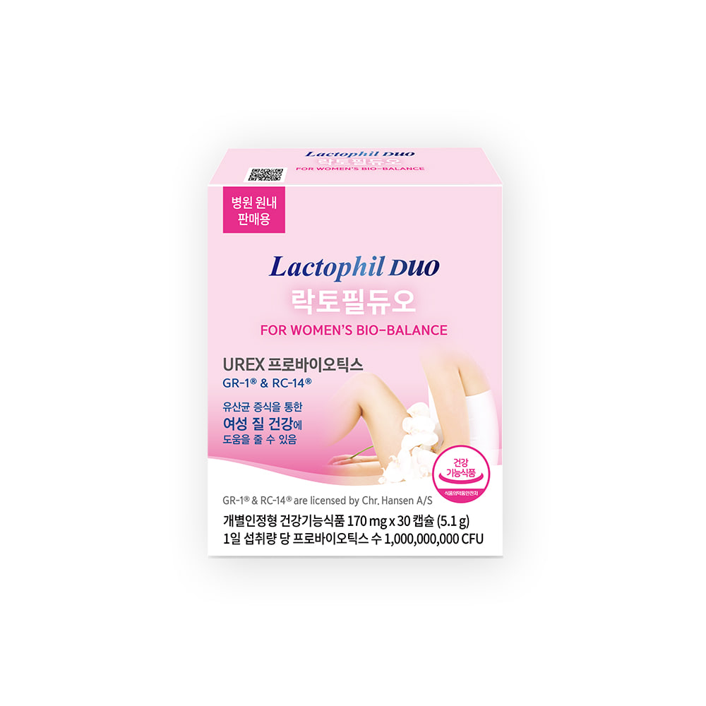 락토필듀오30캡슐(1개월) 질유산균 UREX프로바이오틱스,개별인정형 건강기능식품